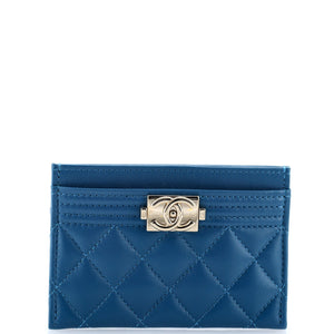 Boy Card Holder Quilted Lambskin