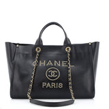 Deauville Tote Studded Caviar Medium