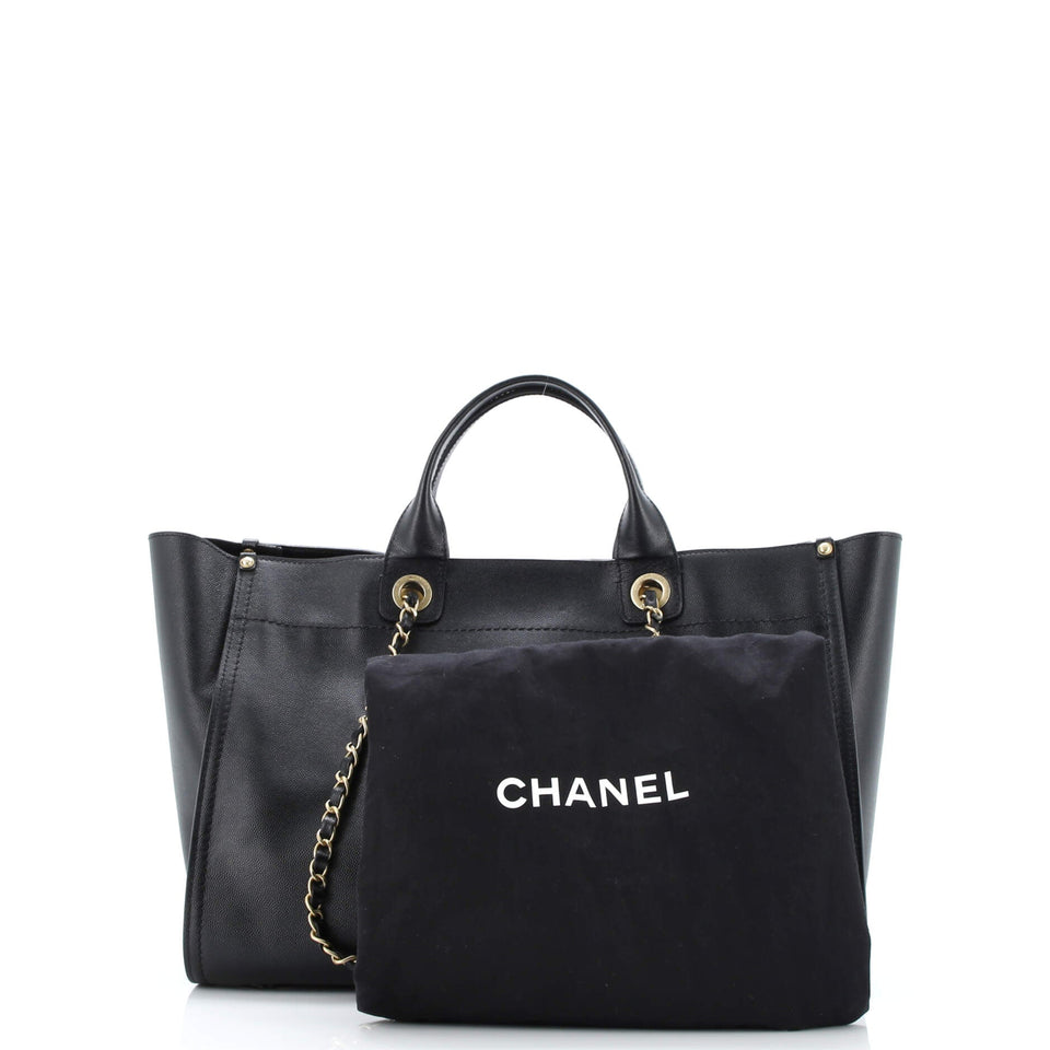 Deauville Tote Studded Caviar Medium