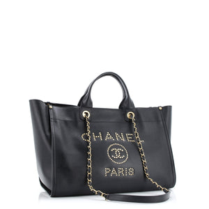 Deauville Tote Studded Caviar Medium