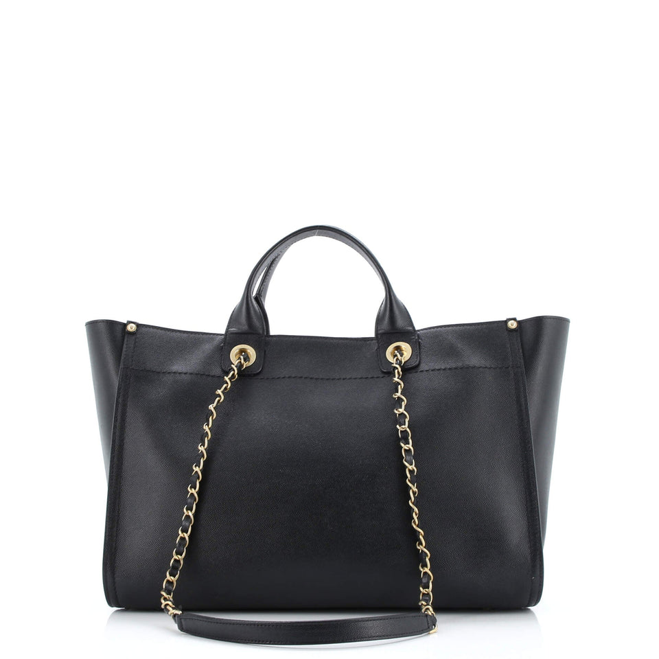 Deauville Tote Studded Caviar Medium