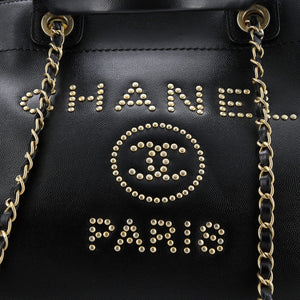 Deauville Tote Studded Caviar Medium