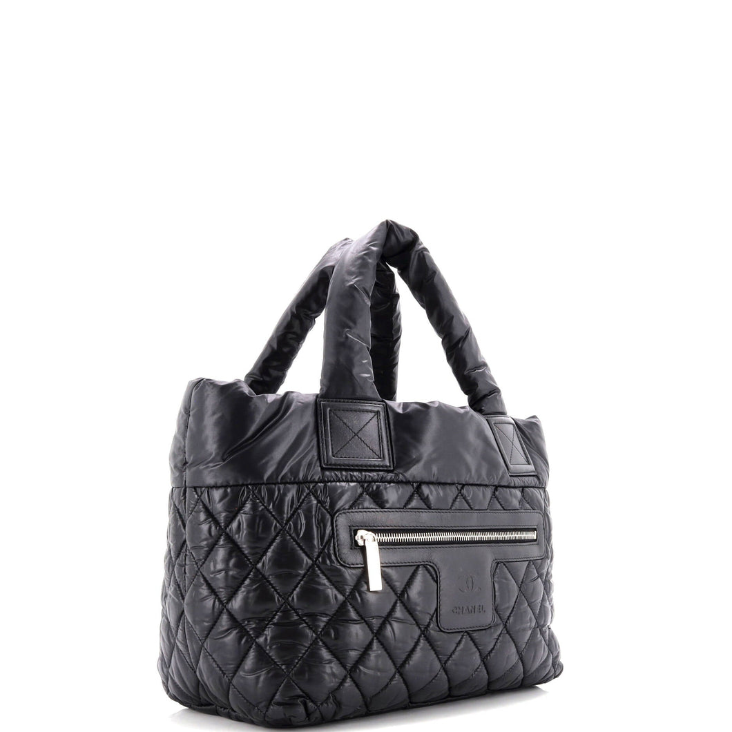 Coco Cocoon Reversible Tote Quilted Nylon Small