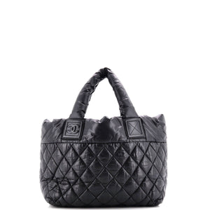 Coco Cocoon Reversible Tote Quilted Nylon Small