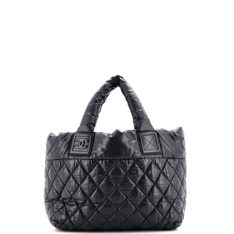 Coco Cocoon Reversible Tote Quilted Nylon Small
