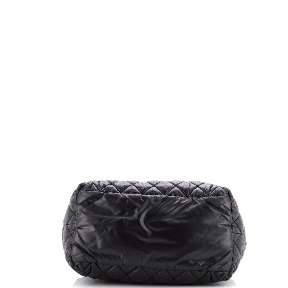Coco Cocoon Reversible Tote Quilted Nylon Small