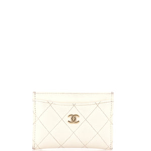 Classic Card Holder Quilted Caviar