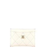 Classic Card Holder Quilted Caviar
