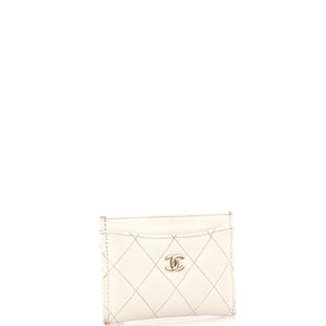 Classic Card Holder Quilted Caviar