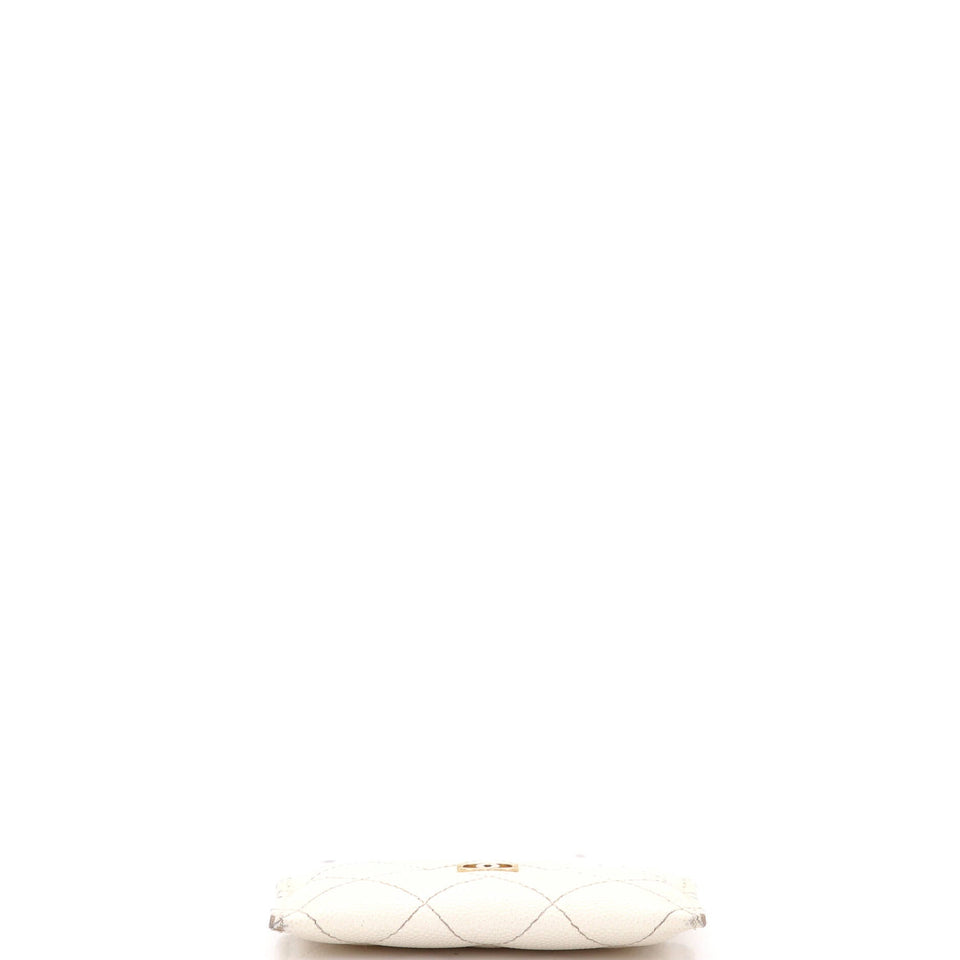 Classic Card Holder Quilted Caviar