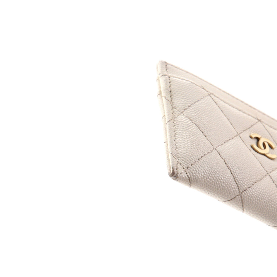 Classic Card Holder Quilted Caviar