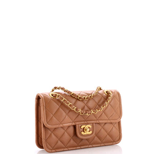 Sweet Crush Flap Bag Quilted Shiny Crumpled Calfskin Medium