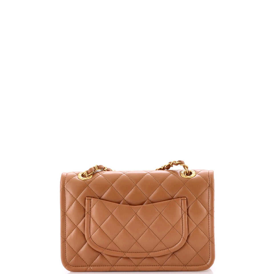 Sweet Crush Flap Bag Quilted Shiny Crumpled Calfskin Medium
