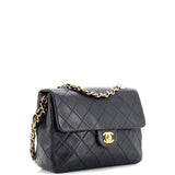 Vintage Square Classic Flap Bag Quilted Lambskin Small