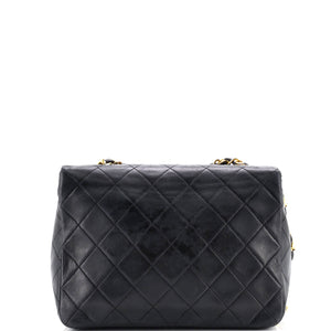 Vintage Square Classic Flap Bag Quilted Lambskin Small