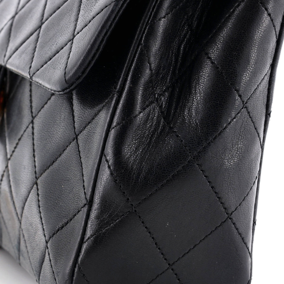 Vintage Square Classic Flap Bag Quilted Lambskin Small