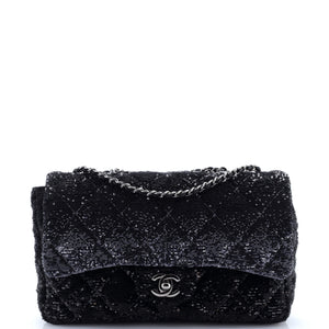 CC Flap Bag Quilted Ombre Sequins Medium