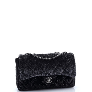CC Flap Bag Quilted Ombre Sequins Medium