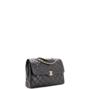 Vintage Two Tone CC Flap Bag Quilted Lambskin Medium
