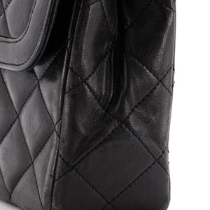 Vintage Two Tone CC Flap Bag Quilted Lambskin Medium