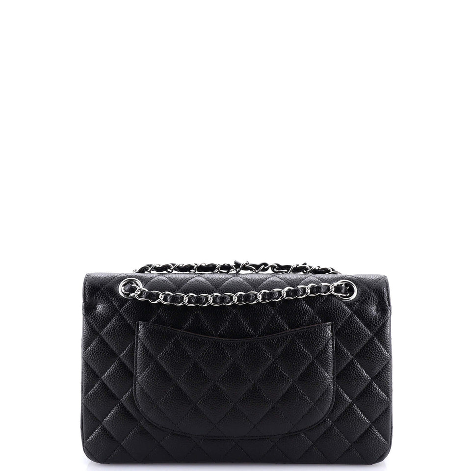 Classic Double Flap Bag Quilted Caviar Medium