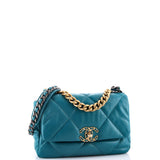19 Flap Bag Quilted Leather Medium