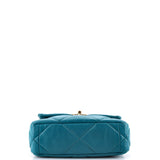 19 Flap Bag Quilted Leather Medium