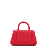 Coco Top Handle Bag Quilted Caviar Mini