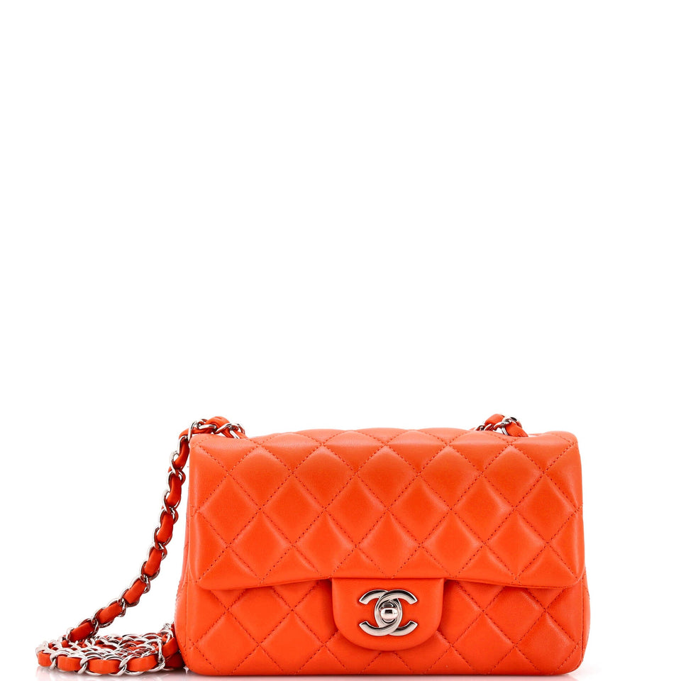 Classic Single Flap Bag Quilted Lambskin Mini