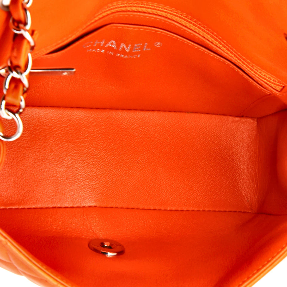 Classic Single Flap Bag Quilted Lambskin Mini