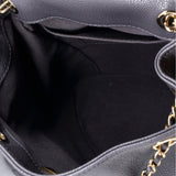 Duma Pockets Drawstring Backpack Quilted Caviar Small