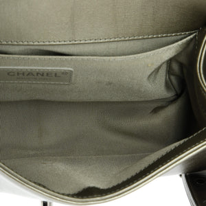Boy Flap Bag Chevron Embellished Crumpled Calfskin Old Medium