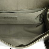 Boy Flap Bag Chevron Embellished Crumpled Calfskin Old Medium