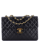 Vintage Classic Single Flap Bag Quilted Lambskin Maxi