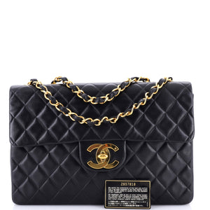 Vintage Classic Single Flap Bag Quilted Lambskin Maxi