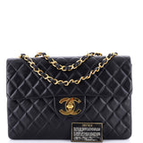 Vintage Classic Single Flap Bag Quilted Lambskin Maxi