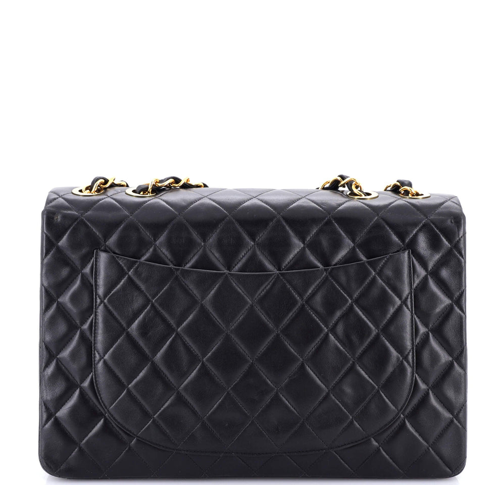 Vintage Classic Single Flap Bag Quilted Lambskin Maxi