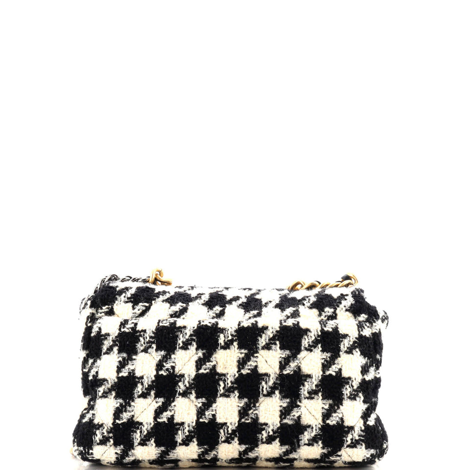 19 Flap Bag Quilted Tweed Large