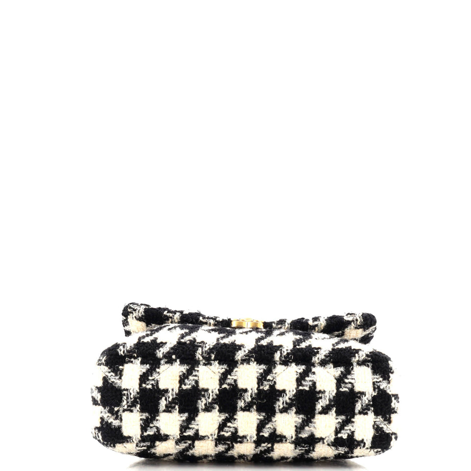 19 Flap Bag Quilted Tweed Large