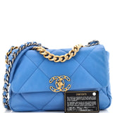 19 Flap Bag Quilted Leather Medium