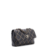 Surpique Flap Bag Quilted Leather Medium