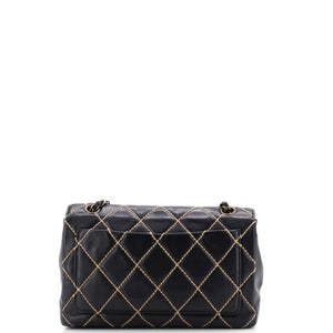 Surpique Flap Bag Quilted Leather Medium