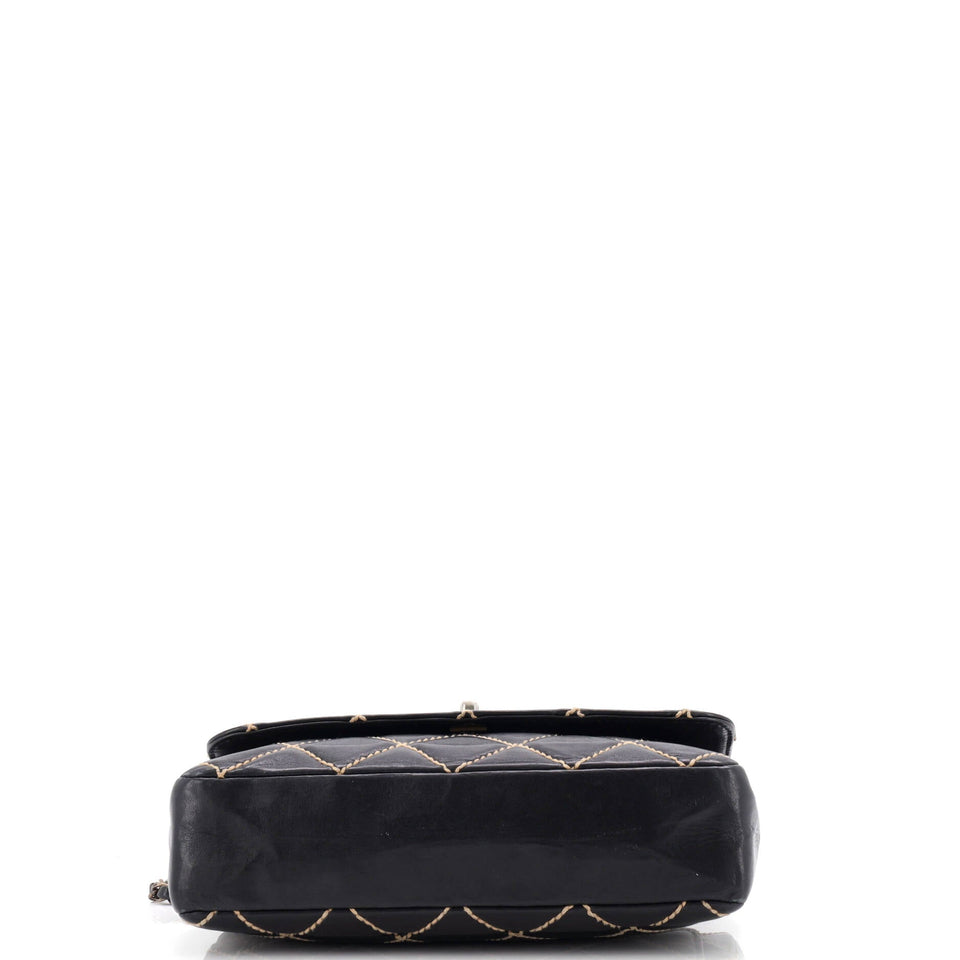 Surpique Flap Bag Quilted Leather Medium