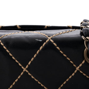 Surpique Flap Bag Quilted Leather Medium