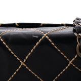 Surpique Flap Bag Quilted Leather Medium