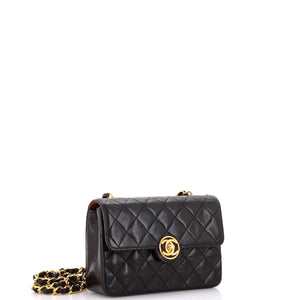 Vintage CC Chain Flap Bag Quilted Lambskin Mini
