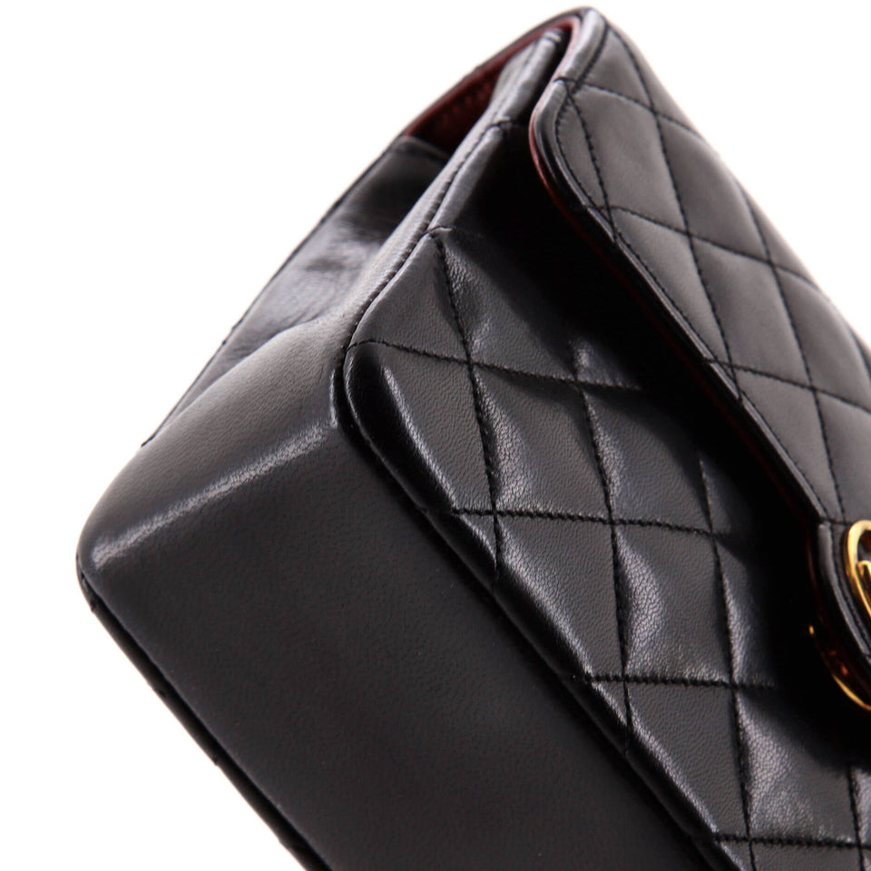 Vintage CC Chain Flap Bag Quilted Lambskin Mini