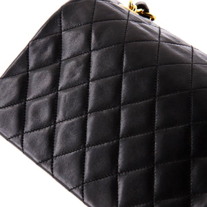 Vintage CC Chain Flap Bag Quilted Lambskin Mini