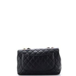 Classic Single Flap Bag Quilted Caviar Jumbo