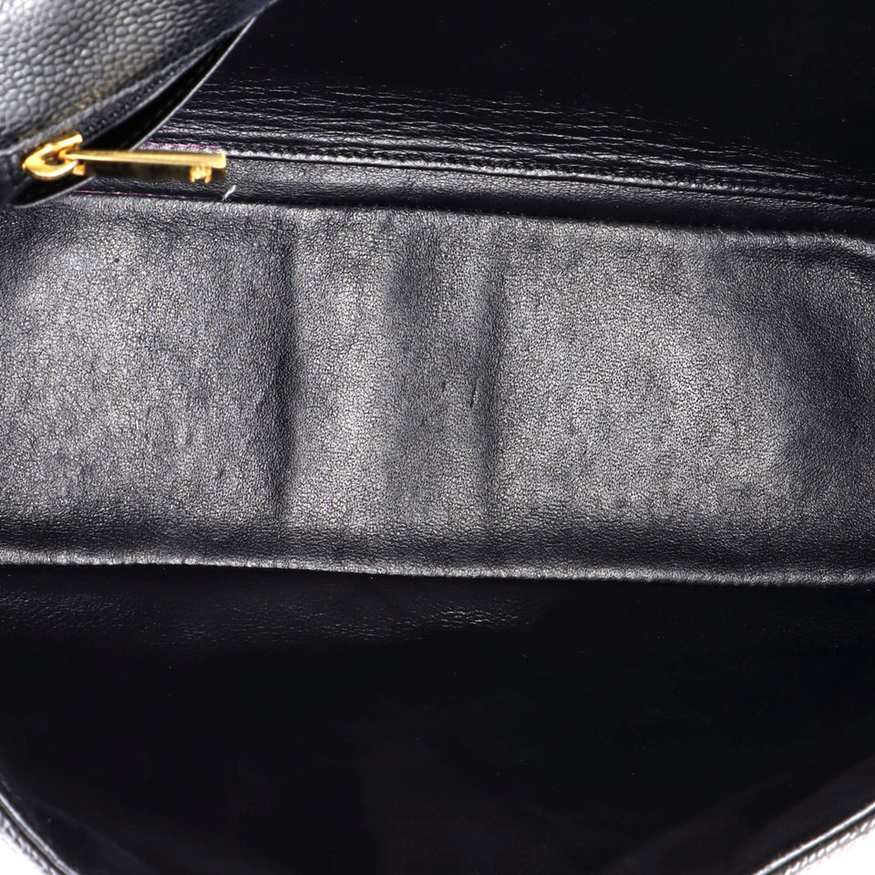 Classic Single Flap Bag Quilted Caviar Jumbo